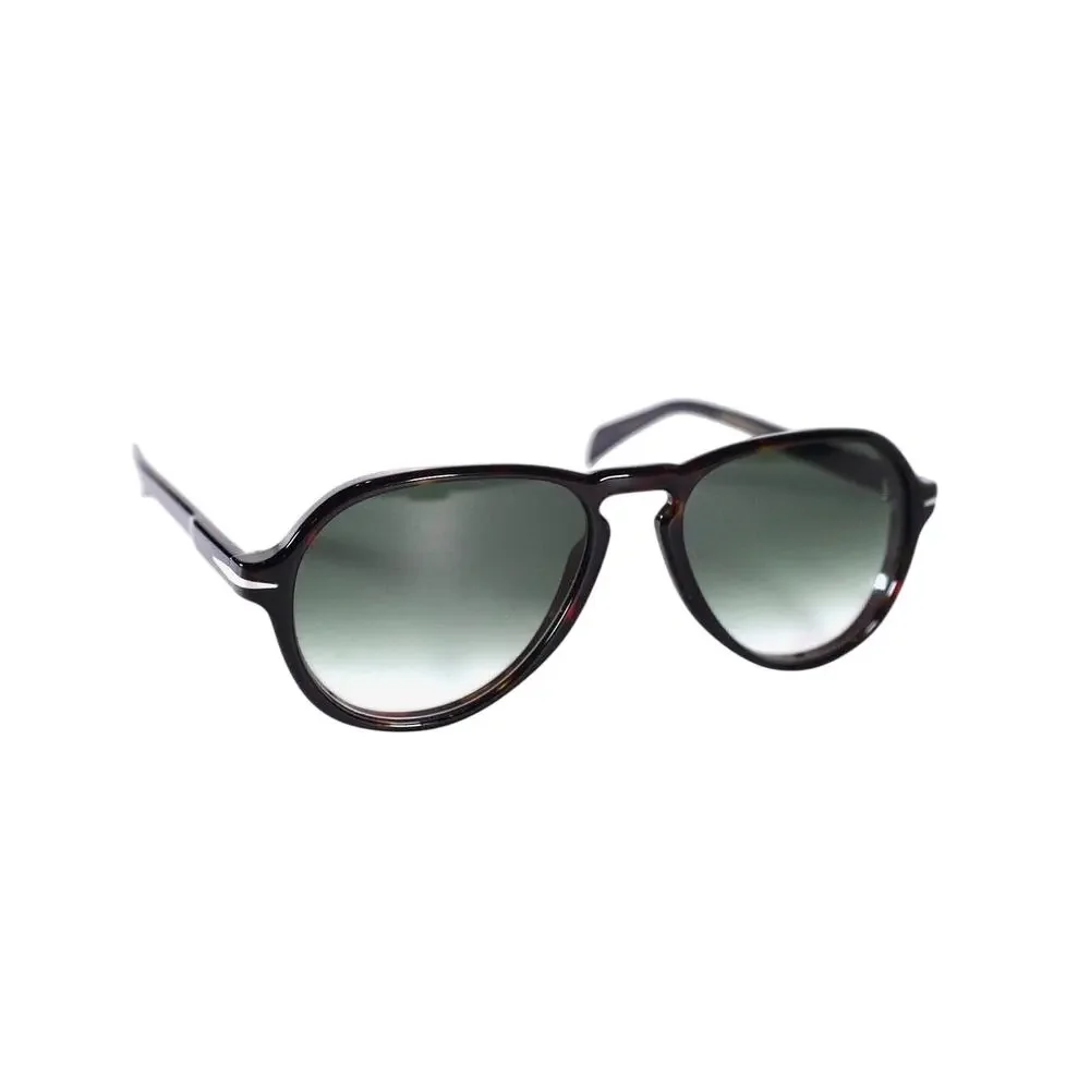 David Beckham Lightweight Aviator Sunglasses - Tortoise/Grey Green Gradient-NWT